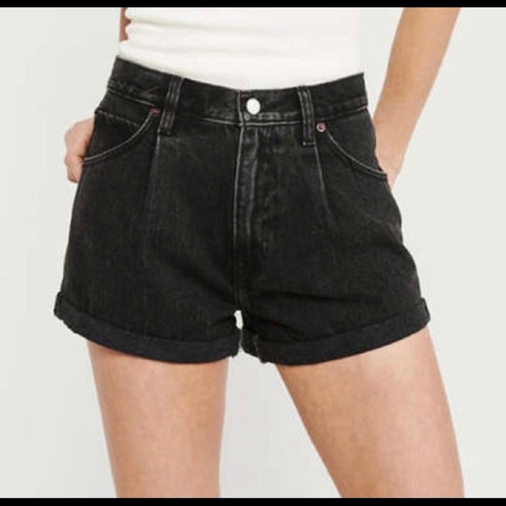 Abercrombie Black Jean Shorts